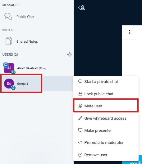 Screenshot of the starting page